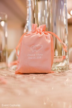 Closeup of Indian wedding reception favor. Closeup of Indian wedding reception favor.