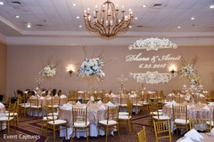 Marvelous Indian wedding personalized lights decor. Marvelous Indian wedding personalized lights decor.