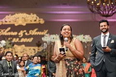 Lovely indian wedding speech scene. Lovely indian wedding speech scene.