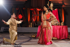 Indian bride and grooms sangeet dance capture. Indian bride and grooms sangeet dance capture.