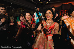 Maharani dancing with Dandiya Sticks. Maharani dancing with Dandiya Sticks.