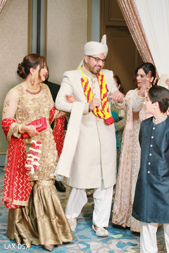 Elegant Raja making his entrance to the ceremony Elegant Raja making his entrance to the ceremony