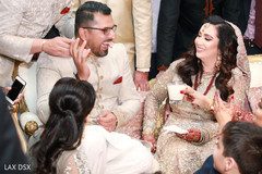 Fun capture of Indian couple during the rituals Fun capture of Indian couple during the rituals