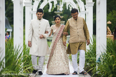 Indian bride's grand entrance. Indian bride's grand entrance.