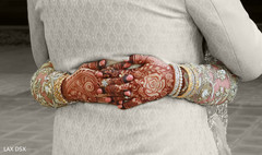 Dazzling mehndi design on the maharani's hands Dazzling mehndi design on the maharani's hands