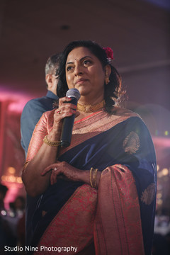 Indian wedding guests speech moment. Indian wedding guests speech moment.