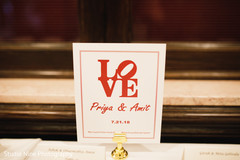 Great Indian wedding table sign. Great Indian wedding table sign.