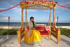 Maharani at her sangeet stage. Maharani at her sangeet stage.