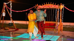 Indian groom dancing with groomsmen capture. Indian groom dancing with groomsmen capture.