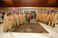 Lovely Indian couple with bridesmaids and groomsmen capture. Lovely Indian couple with bridesmaids and groomsmen capture.
