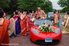 Indian groom's baraat procession. Indian groom's baraat procession.