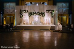 Magnificent Indian wedding reception stage decor. Magnificent Indian wedding reception stage decor.