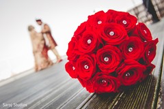 Elegant Indian bride and groom posing for photo shoot. Elegant Indian bride and groom posing for photo shoot.