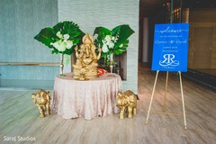 Table dedicated to Ganesha at the venue Table dedicated to Ganesha at the venue