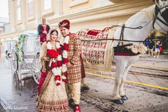 Stunning capture of Indian newlyweds and the carriage Stunning capture of Indian newlyweds and the carriage