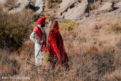 Indian bride and maharani looking at each other Indian bride and maharani looking at each other