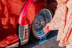 Special guests blessing the Indian couple's car Special guests blessing the Indian couple's car
