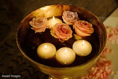 Lovely Indian wedding roses and candle decor. Lovely Indian wedding roses and candle decor.