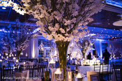 Dreamy Indian wedding reception table flower decoration. Dreamy Indian wedding reception table flower decoration.