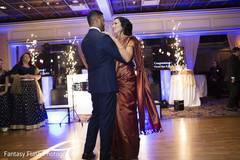 Lovely capture of Indian bride and groom at their first dance. Lovely capture of Indian bride and groom at their first dance.