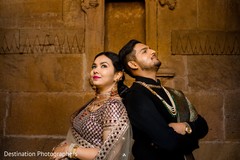 Ravishing Indian couple's wedding attire. Ravishing Indian couple's wedding attire.