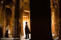 Ravishing Indian bride and groom posing out doors. Ravishing Indian bride and groom posing out doors.