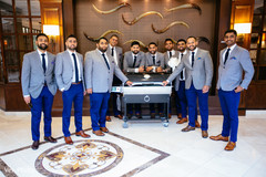 Gorgeous Indian groomsmen posing for photo. Gorgeous Indian groomsmen posing for photo.