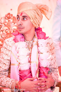 Portrait of Indian groom at the ceremony Portrait of Indian groom at the ceremony