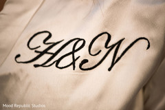 Details of the Indian bride and groom's initials Details of the Indian bride and groom's initials