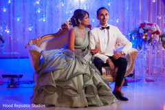 Maharani and Raja at the reception venue Maharani and Raja at the reception venue