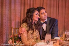 Dazzling capture of maharani and raja during the reception