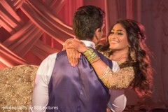 Beautiful maharani dancing with Raja at the reception