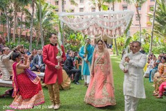 Overview of maharani making her entrance to the ceremony Overview of maharani making her entrance to the ceremony
