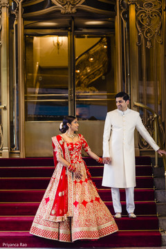 Stunning portrait of Indian bride and groom Stunning portrait of Indian bride and groom