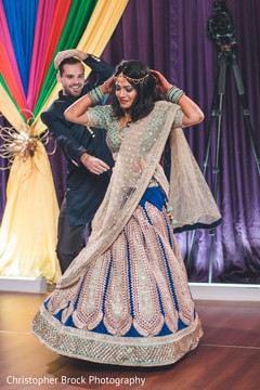 Wonderful sangeet dance of Indian bride and groom. Wonderful sangeet dance of Indian bride and groom.