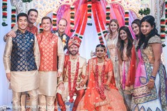 Charming Indian bride and groom wedding ceremony fashion look. Charming Indian bride and groom wedding ceremony fashion look.