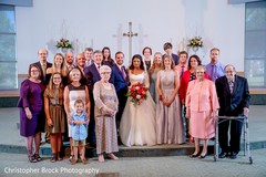 Indian Christian wedding family portrait. Indian Christian wedding family portrait.