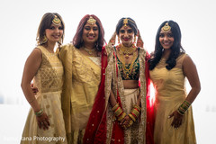 Beautiful shot of maharani and bridesmaids