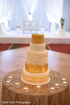 Details of the Indian wedding cake at the venue Details of the Indian wedding cake at the venue