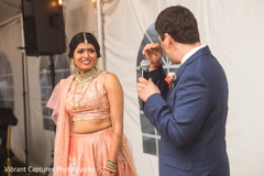 Emotional Indian wedding reception speech moment. Emotional Indian wedding reception speech moment.
