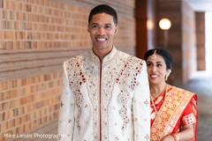 Maharani surprising the groom. Maharani surprising the groom.