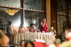 Special guest delivering a message to the guests Special guest delivering a message to the guests