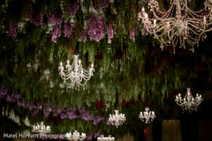 Magnificent Indian wedding flower and Hanging chandelier decor. Magnificent Indian wedding flower and Hanging chandelier decor.