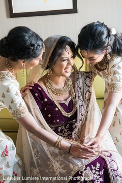 Lovely capture of maharani and bridesmaids before the ceremony Lovely capture of maharani and bridesmaids before the ceremony