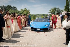 Detail of the elegant car picking the newlyweds up Detail of the elegant car picking the newlyweds up