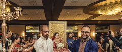 Indian bride making her grand entrance Indian bride making her grand entrance