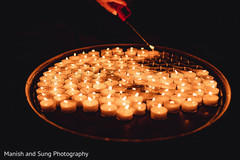 Indian wedding candle decor close up Indian wedding candle decor close up