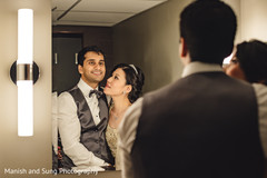 Indian bride and groom tender moment Indian bride and groom tender moment