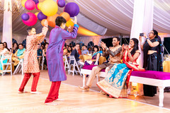 Kids performing for the Indian couple Kids performing for the Indian couple
