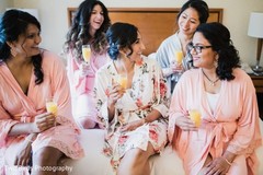 Beautiful maharani getting ready with her bridesmaids Beautiful maharani getting ready with her bridesmaids